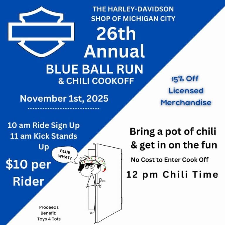 Blue Ball Run Chili Cook off w Harley Davidson 768x768